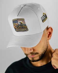 “Working for Freedom” Branded Cap White