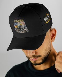 “Built on Hard” Branded Cap Black
