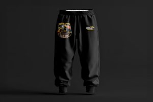 “Freedom” Branded Trousers Black
