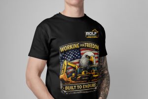 “Working for Freedom” Branded T-Shirt Black