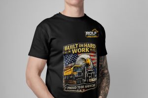 “Built on Hard” Branded T-Shirt Black