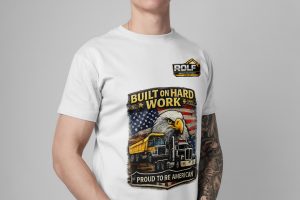 “Built on Hard” Branded T-Shirt White